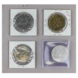 1960s - 80s Vintage Canada Coins 4pc