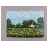 French Oil on Board Signed Claude Monet