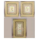 Vintage Chinese Embroidery on Silks 3pc