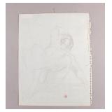 American Pencil on Paper Stamped Gagnon 