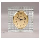 Vintage Mikasa Sutton Place Crystal Desk Clock