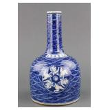Chinese Blue & White Porcelain Vase Jiajing Mark