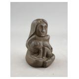 Canadian Inuit-style Stone Carved Mother & Child