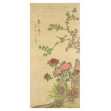 Ma Jiatong 1865-1937 Chinese Watercolor Flower