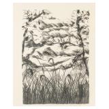 JEH Macdonald Canadian Signed Litho On Paper