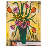 Bernard Buffet Manner of French Modernist Acrylic