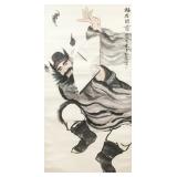 Xinwu Chinese Watercolor Zhong Kui Scroll