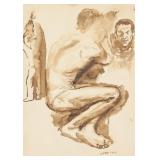 Francesco Cangiullo Italian Modernist Ink on Paper