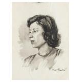 Dod Procter British Modernist Mixed Media on Paper