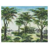 Ben Enwonwu Nigerian Modernist Oil on Canvas