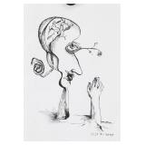 Yves Tanguy French-American Surrealist Ink / Paper