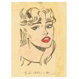 Roy Lichtenstein American Mixed Media on Paper