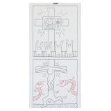 Keith Haring American Pop Mixed Media on Paper 83