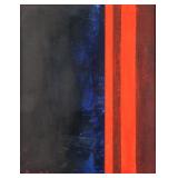 Barnett Newman American Abstract Oil on Canvas
