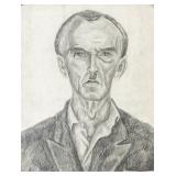 Nicolai Fechin Russian Modernist Charcoal on Paper