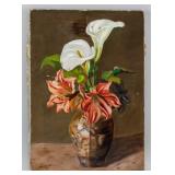 Winston Churchill British Oil on Canvas Still Life