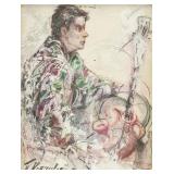 Pyotr Konchalovsky Russian Mixed Media on Board