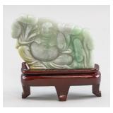 Burma Jadeite Carved Happy Buddha Certificate