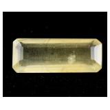 5.50ct Emerald Cut Natural Heliodor Beryl AGSL