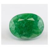 5.10ct Green Oval Cut Natural Emerald AGSL