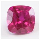 6.70ct Cushion Cut Pinkish Red Natural Ruby AGSL