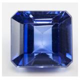 10.45ct Emerald Cut Blue Natural Sapphire GGL