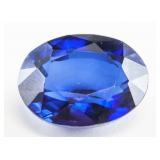 11.20ct Oval Cut Blue Natural Sapphire CGL