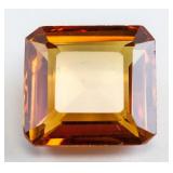 11.45ct Emerald Cut Yellow Natural Sapphire GGL