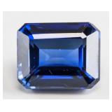 14.80ct Emerald Cut Blue Natural Sapphire GGL