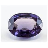 14ct Oval Cut Purple Natural Sapphire AGSL