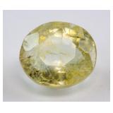 5.55ct Oval Cut Yellow Natural Sapphire AGSL