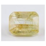 5.65ct Emerald Cut Yellow Natural Sapphire AGSL