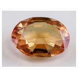 5.75ct Oval Cut Golden Natural Sapphire AGSL