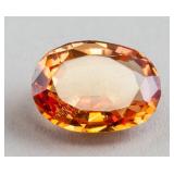 6.50ct Oval Cut Golden Yellow Natural Sapphire GGL