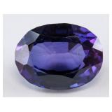 6.75ct  Oval Cut Purple Natural Sapphire AGSL