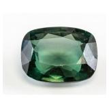 9.55ct Cushion Cut Green Natural Sapphire GGL