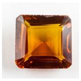 9.85ct Emerald Cut Golden Natural Sapphire AGSL