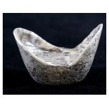 Chinese Qing Dynasty Silver Boat Money Xintai Mark