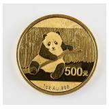 2014 China 500 Yuan 1 oz  Gold (.999) Panda Coin