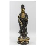 Chinese Bronze Guanyin Statue with Qianlong Mark