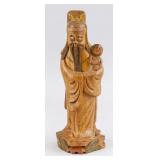 Chinese Wood Carved Immortal Statue