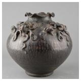 Chinese Qing Period Black Glazed Pottery Jar