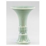 Chinese Yuan/Ming Longquan Green Porcelain Vase