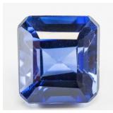 11.00ct Emerald Cut Blue Natural Sapphire GGL