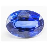 11.05ct Oval Cut Blue Natural Sapphire CGL