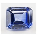 11.85ct Emerald Cut Blue Natural Sapphire GGL