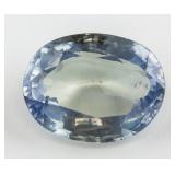 9.60ct Oval Cut Blue Green Natural Sapphire AGSL