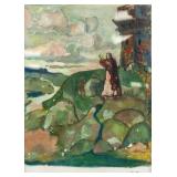 Nicholas Roerich Russian Tempera on Paper 1920