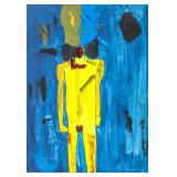 Keith Vaughan British Modernist Oil on Canvas