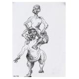 Victor Brauner Romanian Modernist Ink on Paper